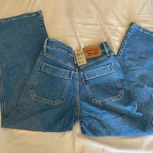 Levi’s mile cropped wide leg